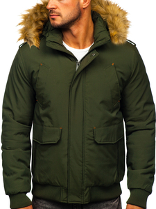 Giubbotto invernale da uomo verde Bolf 1770