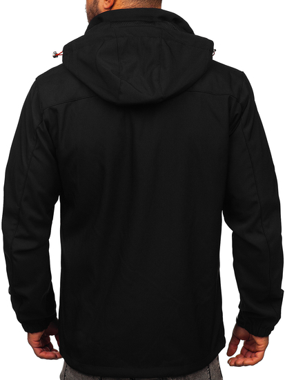 Giacca softshell mezza stagione da uomo nero-arancione Bolf WX088A
