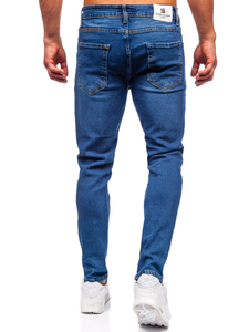 Uomo Pantaloni in jeans slim fit Blu scuro Bolf 6482