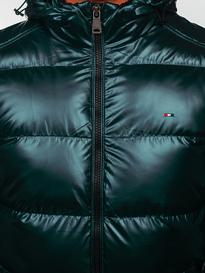 Giubbotto sportivo trapuntato invernale da uomo verde Bolf EX2138