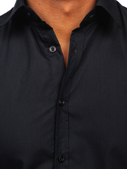 Uomo Camicia elegante a maniche lunghe Grafite Bolf 6944