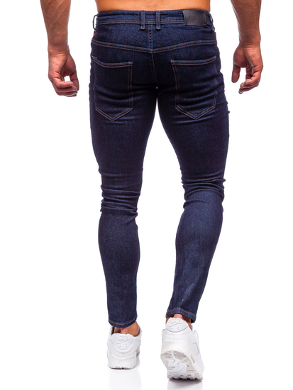 Pantaloni in jeans slim fit da uomo blu Bolf MP003BS