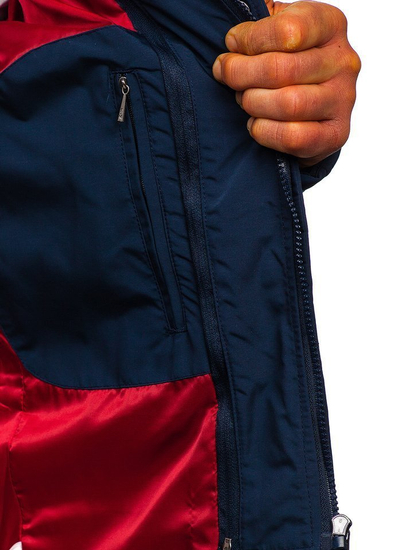 Giubbotto elegante d'inverno da uomo blu Bolf 1976