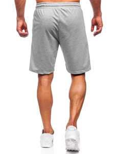Pantaloncini corti di tuta da uomo grigi Bolf 8K100