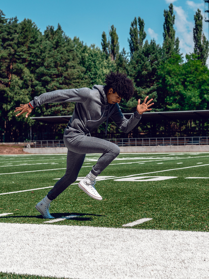 Tuta con cappuccio da uomo antracite Bolf D003