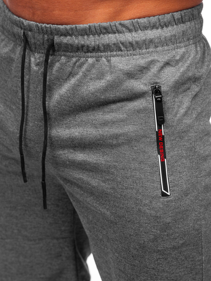 Pantaloncini corti di tuta da uomo grafite Bolf JX711