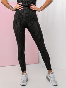 Set in due pezzi di tuta da donna nera Bolf YW88037