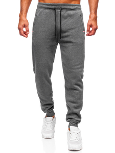 Uomo Pantaloni jogger da tuta spessi Antracite Bolf JX6217