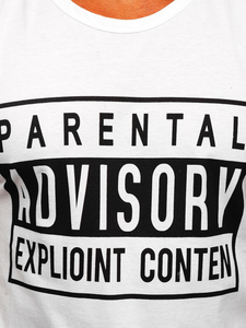 Maglietta tank top con stampa bianca Bolf 14828