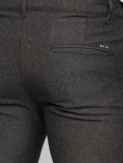 Uomo Pantaloni a quadri Grafite Bolf 0041