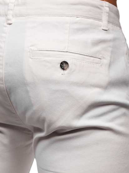 Pantaloni chino da uomo bianchi Bolf 1143