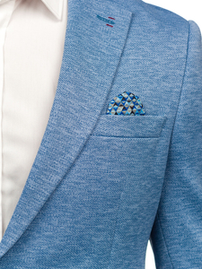 Uomo Giacca d'abito casual Blu Bolf 24401