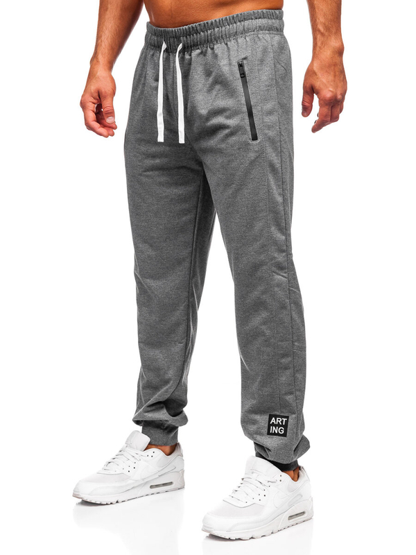 Uomo Pantaloni jogger da tuta Antracite Bolf JX6355