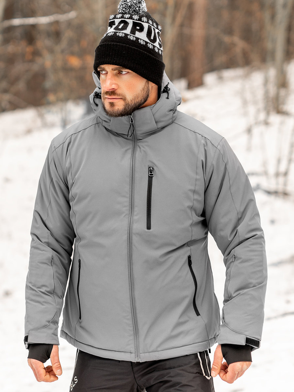 Giubbotto invernale sportivo da uomo grafite Bolf HH011
