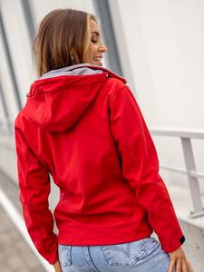 Donna Giacca softshell mezza stagione Rosso Bolf AB056