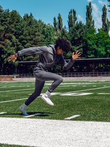 Tuta con cappuccio da uomo antracite Bolf D003