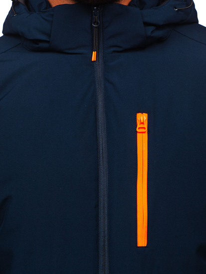 Giubbotto invernale sportivo da uomo blu Bolf HH011