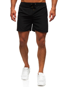 Pantaloncini da bagno da uomo neri Bolf XL018