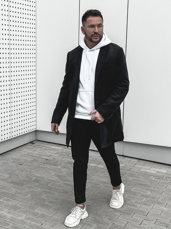 Cappotto invernale da uomo nero Bolf 1047B