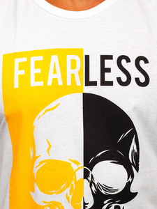 Maglietta tank top con stampa bianca Bolf 14819