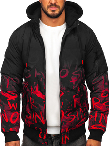 Giubbotto invernale trapuntato da uomo rosso Bolf 27M8102