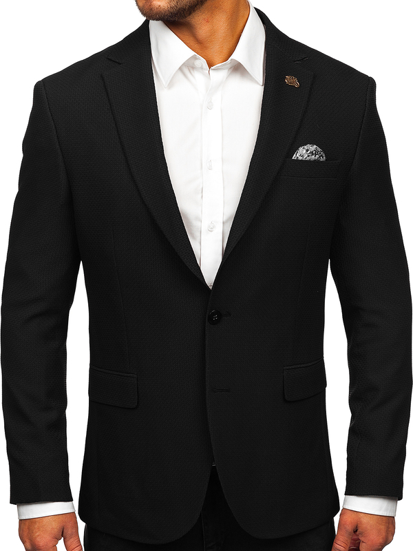Uomo Giacca elegante Nero Bolf 025