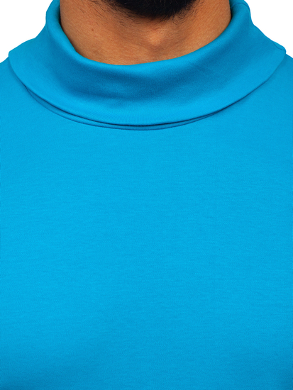 Uomo Maglione a collo alto basic Blu Bolf 535