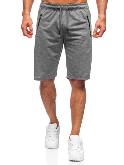 Pantaloncini corti di tuta da uomo grafite Bolf JX505