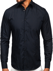 Uomo Camicia elegante a maniche lunghe Grafite Bolf 6944