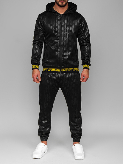 Tuta con cappuccio da uomo nero Bolf 3A161