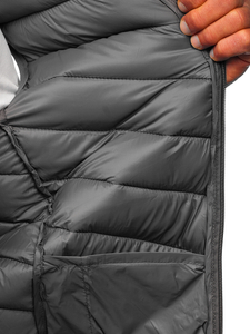Gilet trapuntato da uomo grigio Bolf 13073