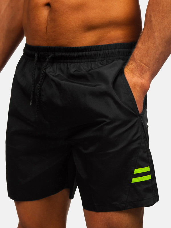 Uomo Costume da bagno Nero Bolf QD29