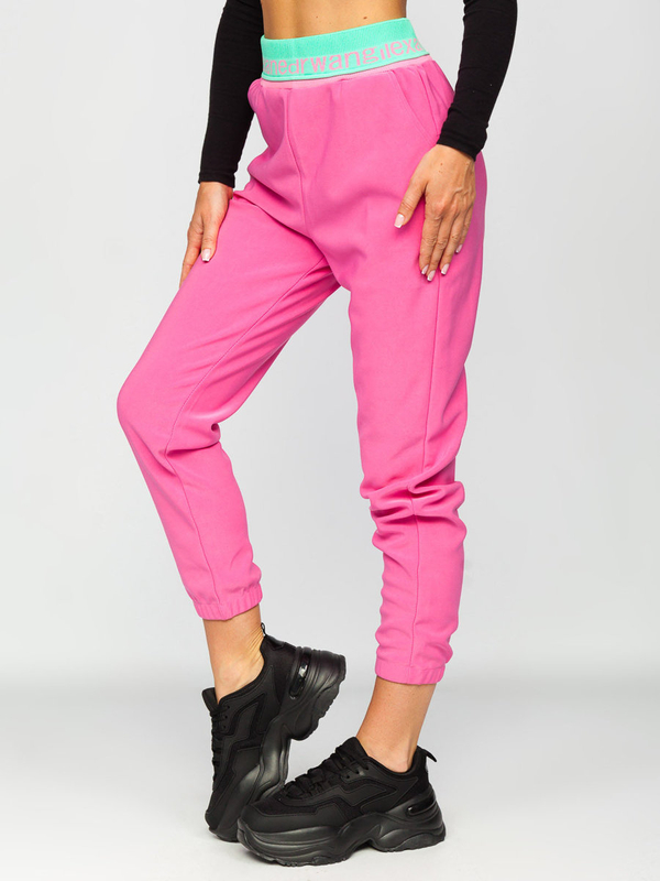 Pantaloni da tuta da donna rosa Bolf H1007A