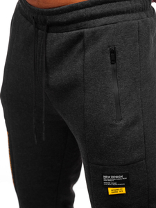 Uomo Pantaloni jogger da tuta Antracite Bolf JX6297