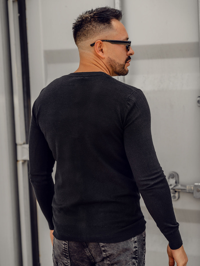 Uomo Cardigan Nero Bolf YY06A