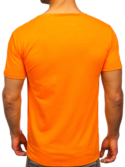 T-shirt con stampa da uomo arancione Bolf Y70005