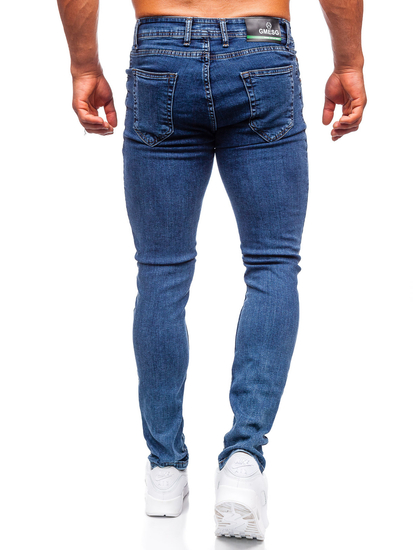 Pantaloni in jeans slim fit da uomo blu Bolf DP52