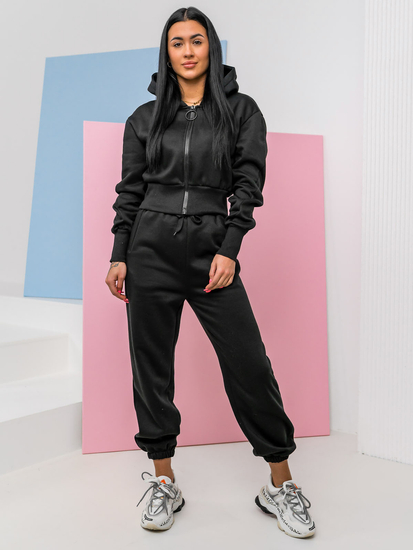 Tuta intera a due pezzi da donna nera Bolf 8C79