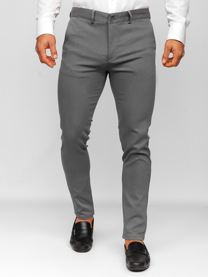 Pantaloni chino da uomo grigi Bolf 5000-3