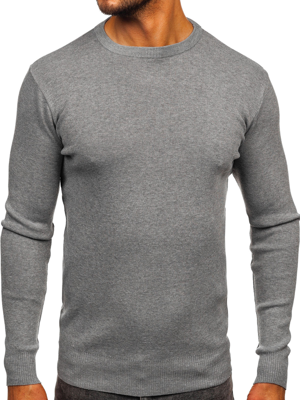 Uomo Maglione Grigio Bolf H2401