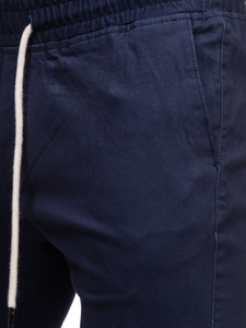 Pantaloni tipo jogger da uomo blu scuri Bolf 1145
