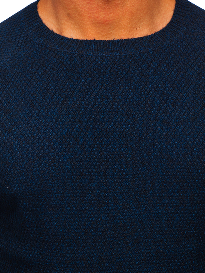 Maglione blu navy da uomo Bolf H1810