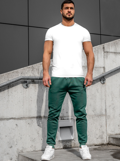 Pantaloni jogger da uomo verdi Bolf CK01