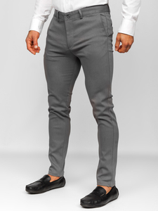 Pantaloni chino da uomo grigi Bolf 5000-3
