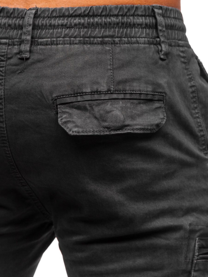 Pantaloni jogger tipo cargo da uomo grafite Bolf 8983