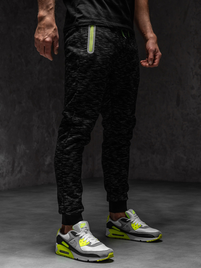 Pantaloni da tuta da uomo nero Bolf 55037A1