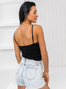 Donna Canottiera con lacci Nero Bolf 17K550