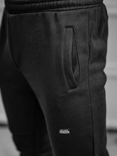 Pantaloni di tuta da uomo neri Bolf KK2231A