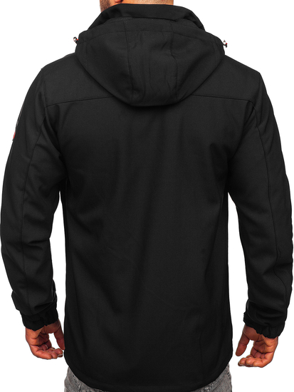 Giacca softshell da uomo nero-rossa Bolf WX086A