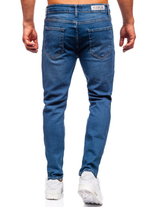 Uomo Pantaloni in jeans slim fit Blu scuro Bolf 6452